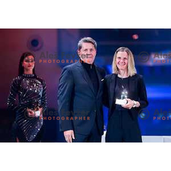 Ema Klinec at the Night of the Champions, Slovenia Ski Federation Annual event in Ljubljana, Slovenia on May 15, 2025