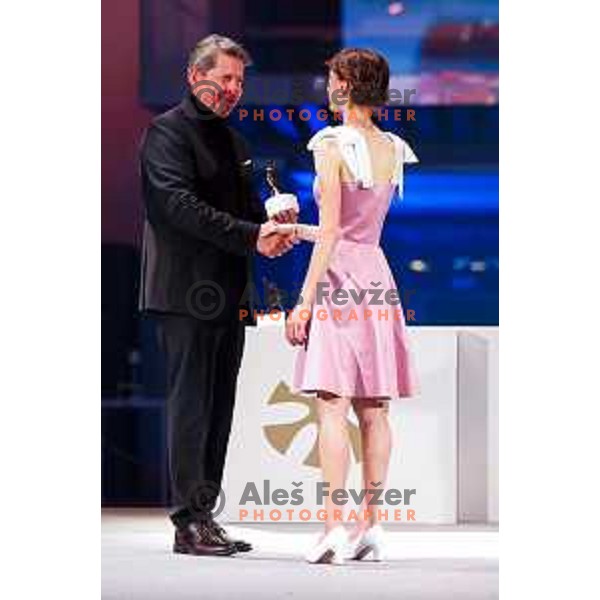 Nika Prevc at the Night of the Champions, Slovenia Ski Federation Annual event in Ljubljana, Slovenia on May 15, 2025