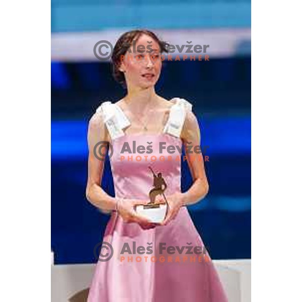 Nika Prevc at the Night of the Champions, Slovenia Ski Federation Annual event in Ljubljana, Slovenia on May 15, 2025