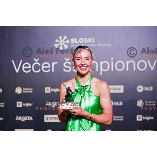Anamarija Lampic at the Night of the Champions, Slovenia Ski Federation Annual event in Ljubljana, Slovenia on May 15, 2025