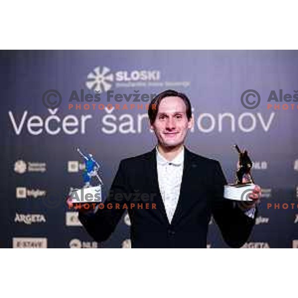 Domen Prevc at the Night of the Champions, Slovenia Ski Federation Annual event in Ljubljana, Slovenia on May 15, 2025