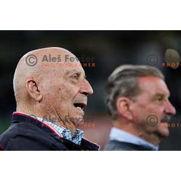 Ivo Daneu during Second match of Quarterfinals of AdmiralBet ABA League 2024/2025 between Cedevita Olimpija Ljubljana (SLO) and Dubai (UAE) in SRC Stozice, Ljubljana, Slovenia on May 16, 2025. Photo: Filip Barbalic