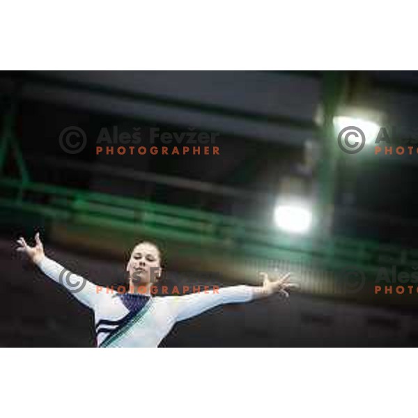 Lucija Hribar of Slovenia during 19. FIG Art World Challange Cup in Koper, on May 16, 2025, Slovenia Photo: Grega Valancic