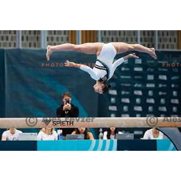 Lucija Hribar of Slovenia during 19. FIG Art World Challange Cup in Koper, on May 16, 2025, Slovenia Photo: Grega Valancic