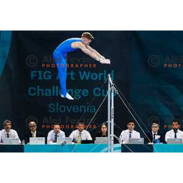 Toni Kastelic of Slovenia during 19. FIG Art World Challange Cup in Koper, on May 16, 2025, Slovenia Photo: Grega Valancic