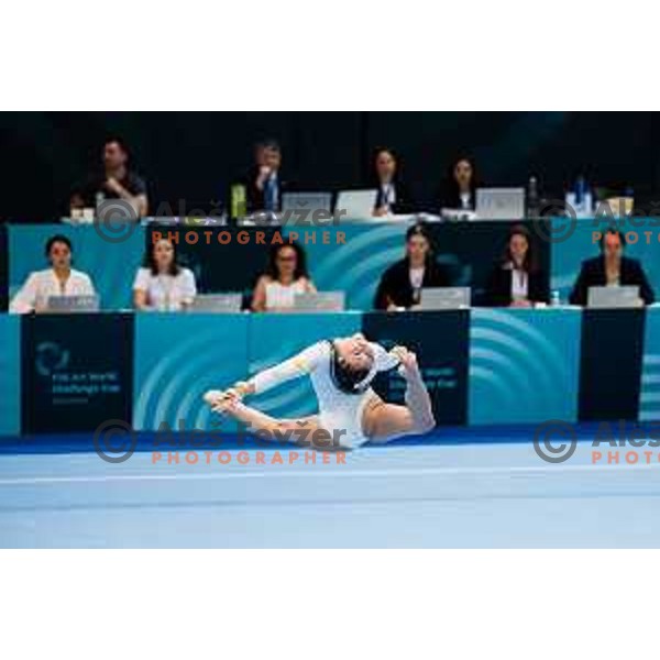 Lucija Hribar of Slovenia during 19. FIG Art World Challange Cup in Koper, on May 16, 2025, Slovenia Photo: Grega Valancic