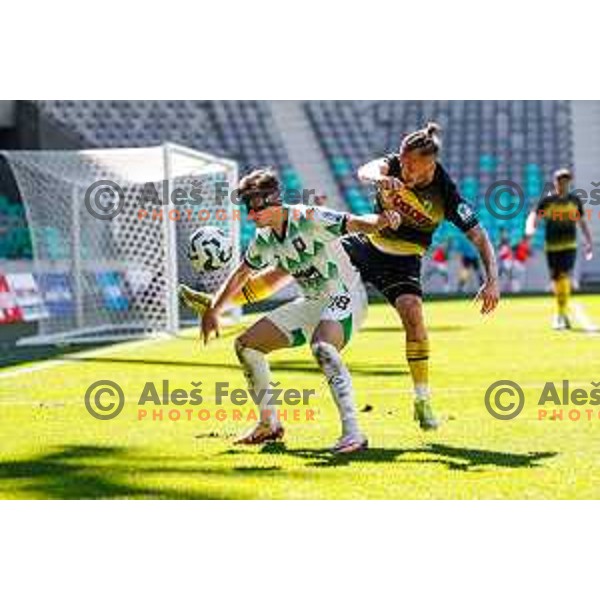 during Prva liga Telemach 2024/2025 football match between Olimpija and Kalcer Radomlje in Ljubljana, Slovenia on May 17, 2025
