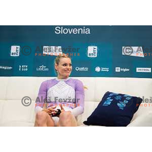 Teja Belak of Slovenia during finals day at 19. FIG Art World Challange Cup in Koper, on May 16, 2025, Slovenia Photo: Grega Valancic