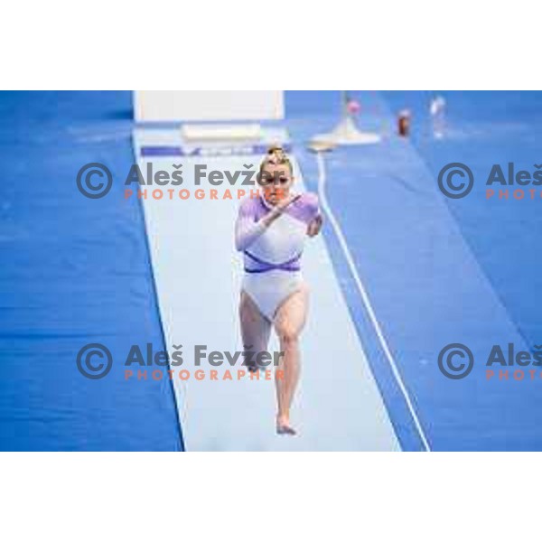 Teja Belak of Slovenia during finals day at 19. FIG Art World Challange Cup in Koper, on May 16, 2025, Slovenia Photo: Grega Valancic