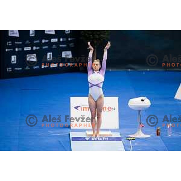 Teja Belak of Slovenia during finals day at 19. FIG Art World Challange Cup in Koper, on May 16, 2025, Slovenia Photo: Grega Valancic