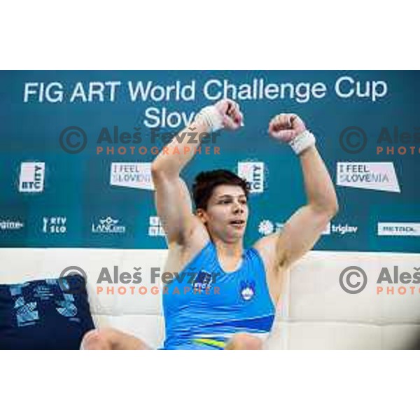 Anze Hribar of Slovenia during finals day at 19. FIG Art World Challange Cup in Koper, on May 16, 2025, Slovenia Photo: Grega Valancic