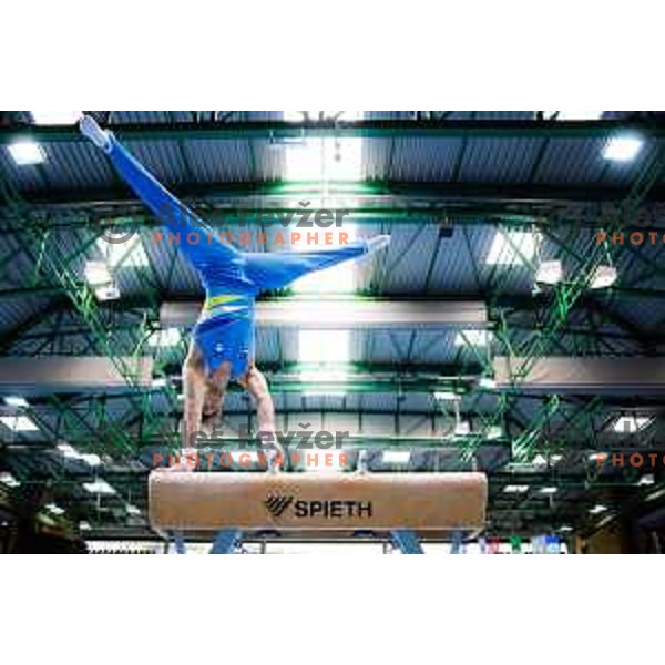 Gregor Rakovic of Slovenia during finals day at 19. FIG Art World Challange Cup in Koper, on May 16, 2025, Slovenia Photo: Grega Valancic