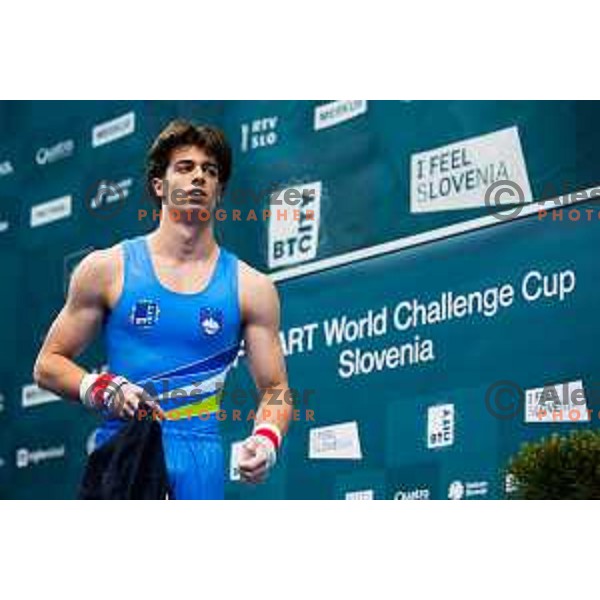 Gregor Rakovic of Slovenia during finals day at 19. FIG Art World Challange Cup in Koper, on May 16, 2025, Slovenia Photo: Grega Valancic