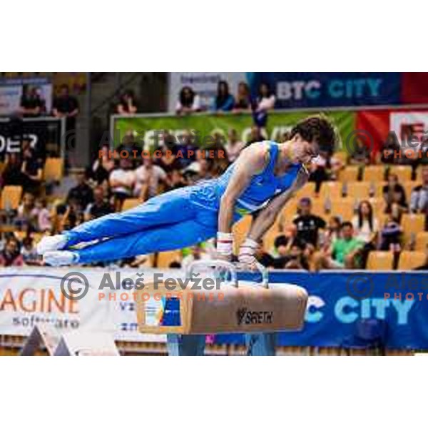 Gregor Rakovic of Slovenia during finals day at 19. FIG Art World Challange Cup in Koper, on May 16, 2025, Slovenia Photo: Grega Valancic