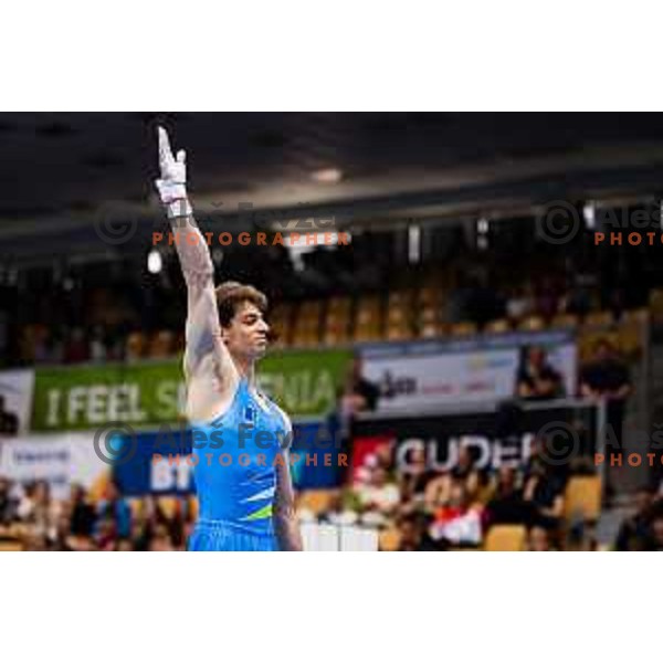 Gregor Rakovic of Slovenia during finals day at 19. FIG Art World Challange Cup in Koper, on May 16, 2025, Slovenia Photo: Grega Valancic