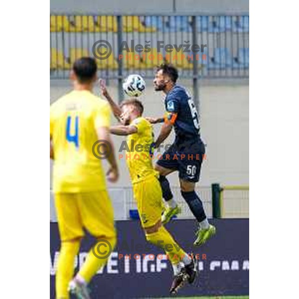 Nemanja Jaksic in action during Prva liga Telemach 2024/2025 football match between Domzale and Bravo in Domzale, Slovenia on May 18, 2025