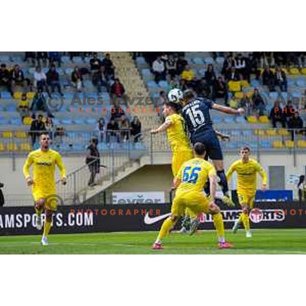 In action during Prva liga Telemach 2024/2025 football match between Domzale and Bravo in Domzale, Slovenia on May 18, 2025