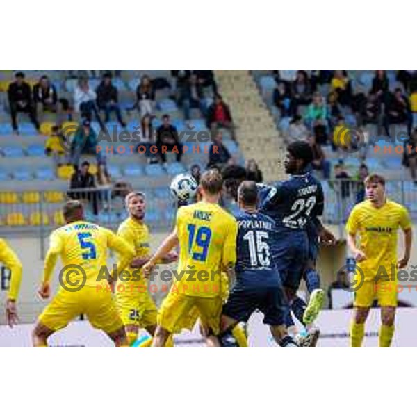 In action during Prva liga Telemach 2024/2025 football match between Domzale and Bravo in Domzale, Slovenia on May 18, 2025