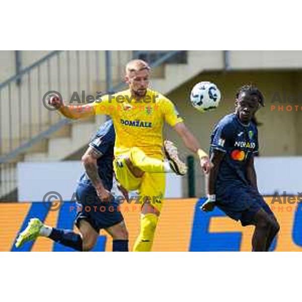 In action during Prva liga Telemach 2024/2025 football match between Domzale and Bravo in Domzale, Slovenia on May 18, 2025