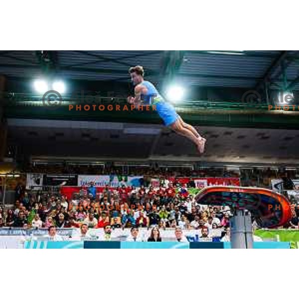 Beno Kunst of Slovenia during finals day at 19. FIG Art World Challange Cup in Koper, on May 18., 2025, Slovenia Photo: Grega Valancic