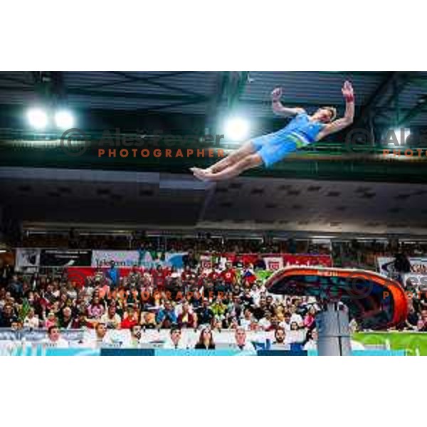 Beno Kunst of Slovenia during finals day at 19. FIG Art World Challange Cup in Koper, on May 18., 2025, Slovenia Photo: Grega Valancic