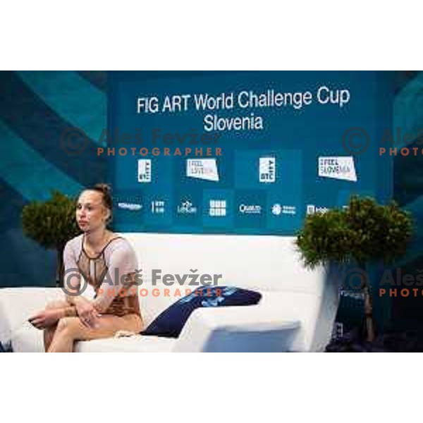 Zala Trtnik of Slovenia during finals day at 19. FIG Art World Challange Cup in Koper, on May 18., 2025, Slovenia Photo: Grega Valancic