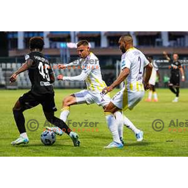Pijus Sirvys of NK Maribor in action during Prva liga Telemach 2024/2025 football match between Koper and Maribor in Koper, Slovenia on May 18, 2025 Photo: Grega Valancic