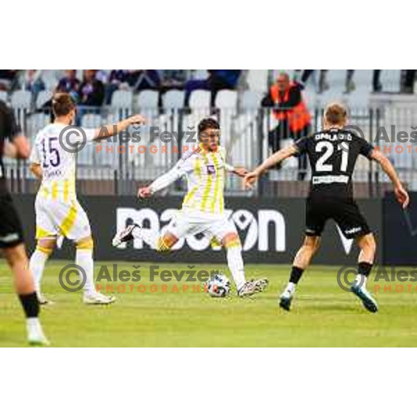 Omar Rekik of NK Maribor in action during Prva liga Telemach 2024/2025 football match between Koper and Maribor in Koper, Slovenia on May 18, 2025 Photo: Grega Valancic