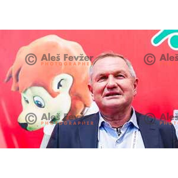 Matjaz Kek at Opening of Plazma Youth Sport Games in Ljubljana, Slovenia on May 19, 2025
