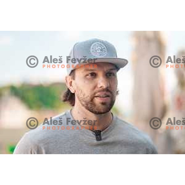Zach Boychuk, new player of SZ Olimpija during press conference in Ljubljana, Slovenia on May 19, 2025