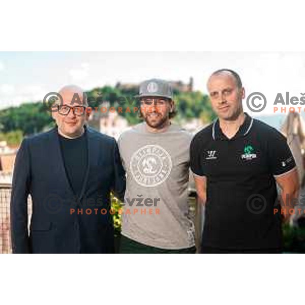 Zach Boychuk, new player of SZ Olimpija during press conference in Ljubljana, Slovenia on May 19, 2025