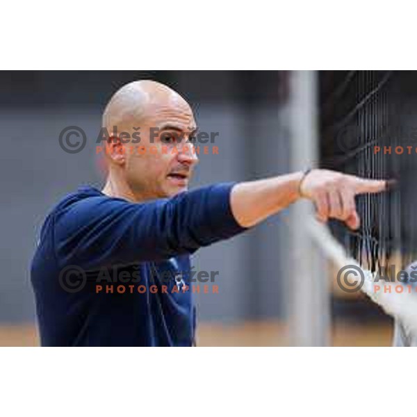 Fabio Soli, new head coach of Slovenia National Volleyball team during first practice session in Ljubljana, Slovenia on May 21, 2025