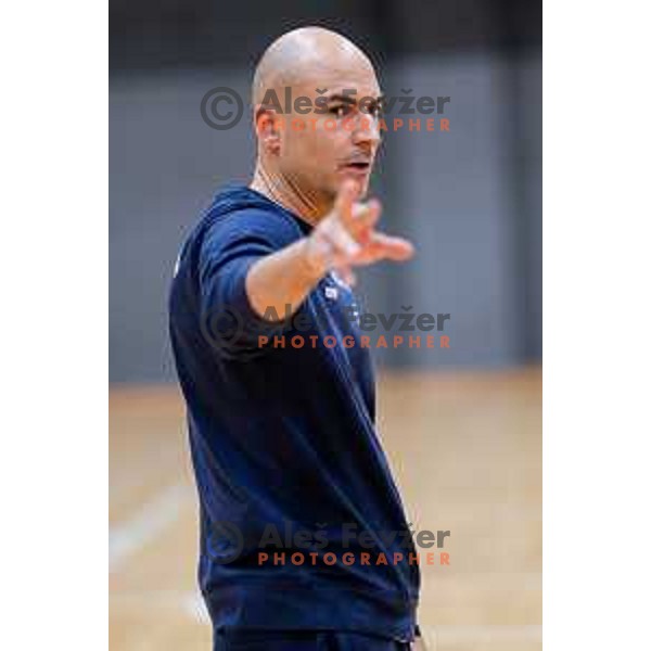 Fabio Soli, new head coach of Slovenia National Volleyball team during first practice session in Ljubljana, Slovenia on May 21, 2025