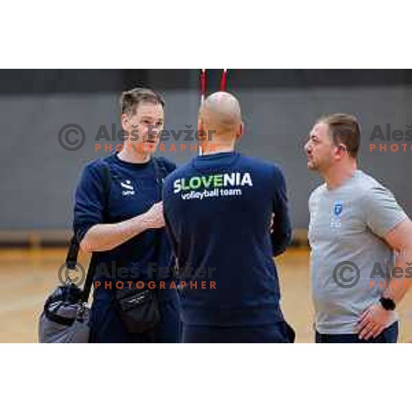 Slovenia National Volleyball team practice session, Ljubljana, Slovenia on May 21, 2025