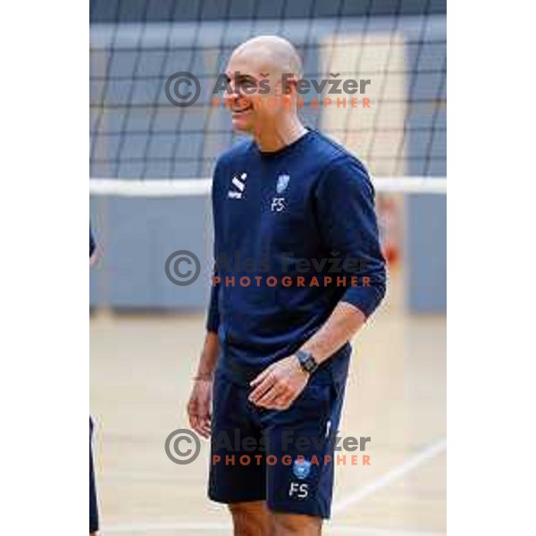 Fabio Soli, new head coach of Slovenia National Volleyball team during first practice session in Ljubljana, Slovenia on May 21, 2025