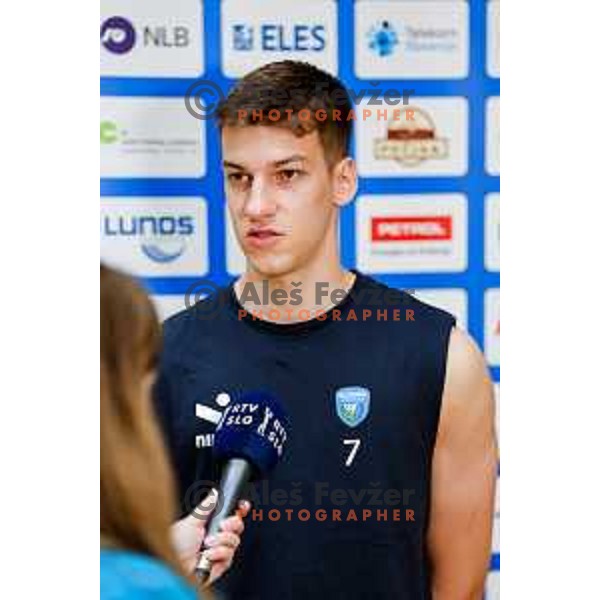 Luka Marovt of Slovenia National Volleyball team during first practice session in Ljubljana, Slovenia on May 21, 2025