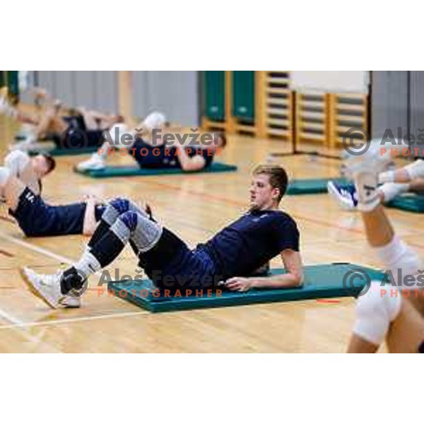 Saso Stalekar of Slovenia National Volleyball team during first practice session in Ljubljana, Slovenia on May 21, 2025