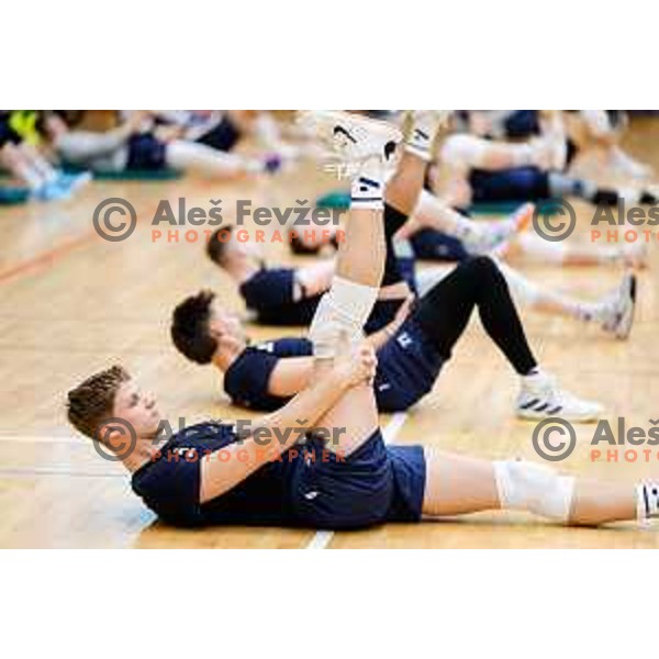Nejc Najdic of Slovenia National Volleyball team during first practice session in Ljubljana, Slovenia on May 21, 2025