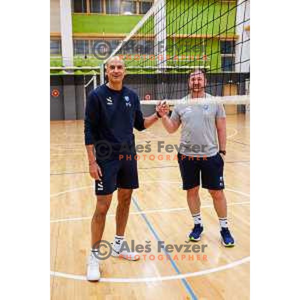 Fabio Soli, new head coach of Slovenia National Volleyball team during first practice session in Ljubljana, Slovenia on May 21, 2025