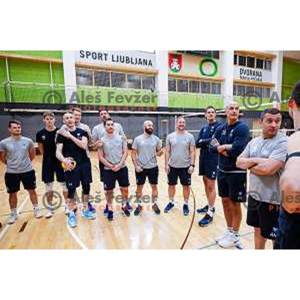Fabio Soli, new head coach of Slovenia National Volleyball team during first practice session in Ljubljana, Slovenia on May 21, 2025