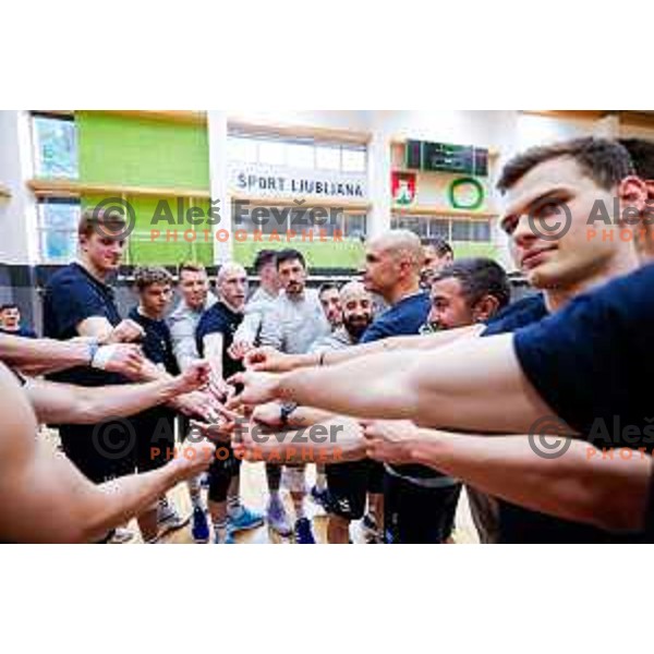 Fabio Soli, new head coach of Slovenia National Volleyball team during first practice session in Ljubljana, Slovenia on May 21, 2025