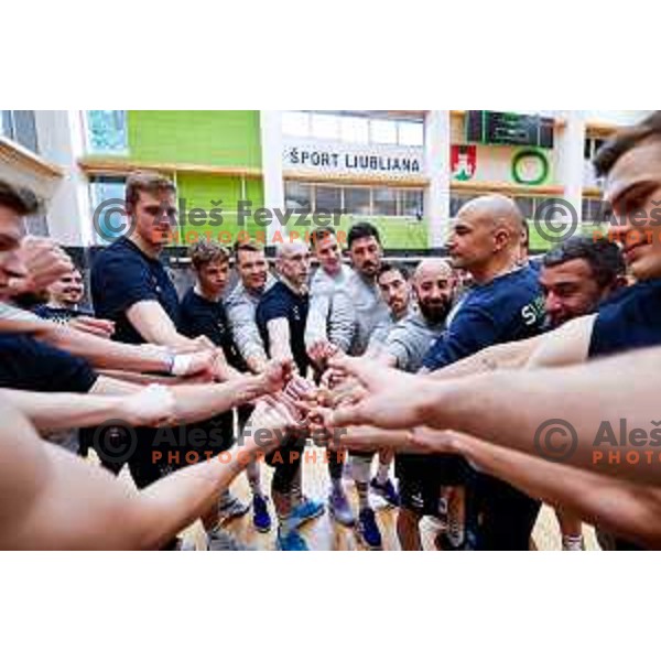 Fabio Soli, new head coach of Slovenia National Volleyball team during first practice session in Ljubljana, Slovenia on May 21, 2025
