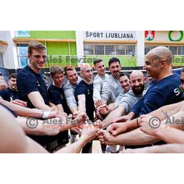Fabio Soli, new head coach of Slovenia National Volleyball team during first practice session in Ljubljana, Slovenia on May 21, 2025