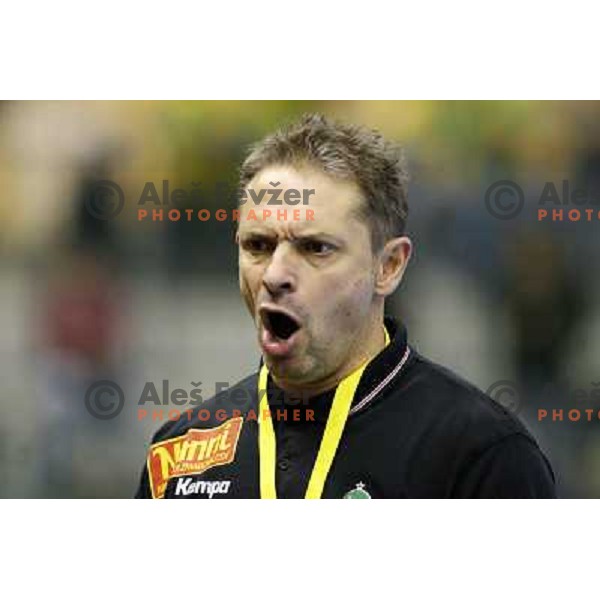 Tone Tiselj at handball match Celje Pivovarna Lasko (SLO)- Hammarby (SWE) in EHF Championsleague, played in Celje (Slovenia) 11.10.2008 