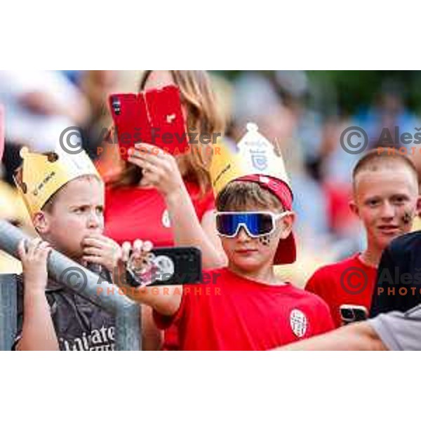 In action during Prva liga Telemach 2024/2025 football match between Celje and Domzale in Celje, Slovenia on May 25, 2025