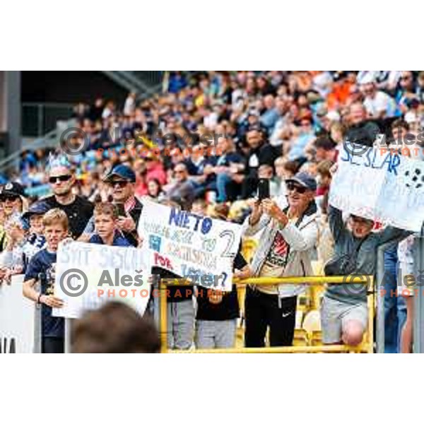 In action during Prva liga Telemach 2024/2025 football match between Celje and Domzale in Celje, Slovenia on May 25, 2025