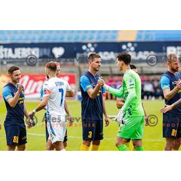 In action during Prva liga Telemach 2024/2025 football match between Celje and Domzale in Celje, Slovenia on May 25, 2025