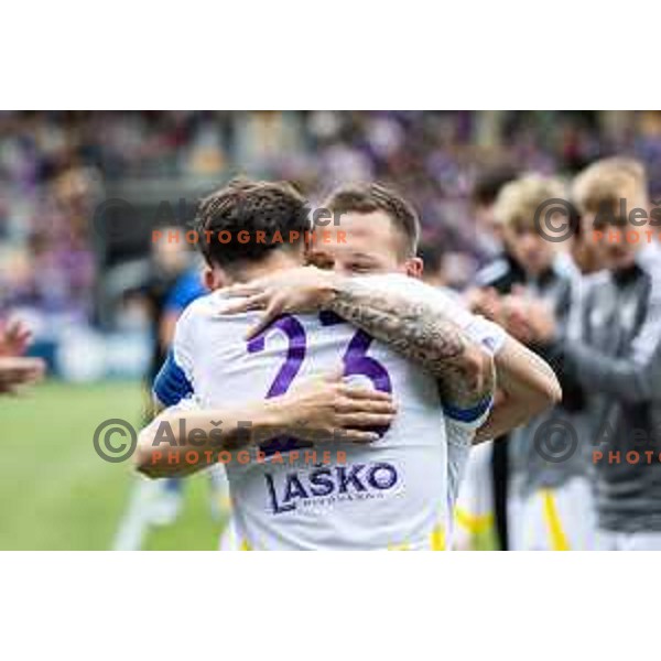 Martin Milec farewell ceremony before Prva liga Telemach football match between Maribor and Nafta 1903 in Ljudski vrt, Maribor, Slovenia on May 25, 2025. Photo: Jure Banfi