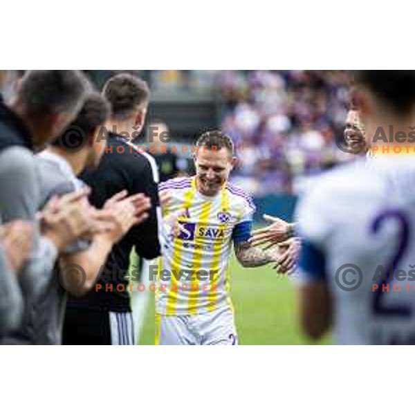Martin Milec farewell ceremony before Prva liga Telemach football match between Maribor and Nafta 1903 in Ljudski vrt, Maribor, Slovenia on May 25, 2025. Photo: Jure Banfi