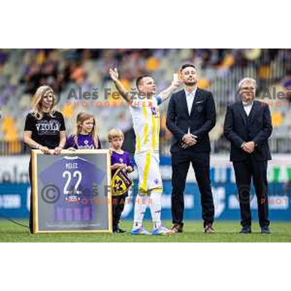 Martin Milec farewell ceremony before Prva liga Telemach football match between Maribor and Nafta 1903 in Ljudski vrt, Maribor, Slovenia on May 25, 2025. Photo: Jure Banfi